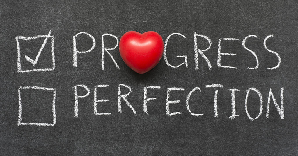 Image of progress chalkboard - Anxiety change #7 Comparing yourself with others.