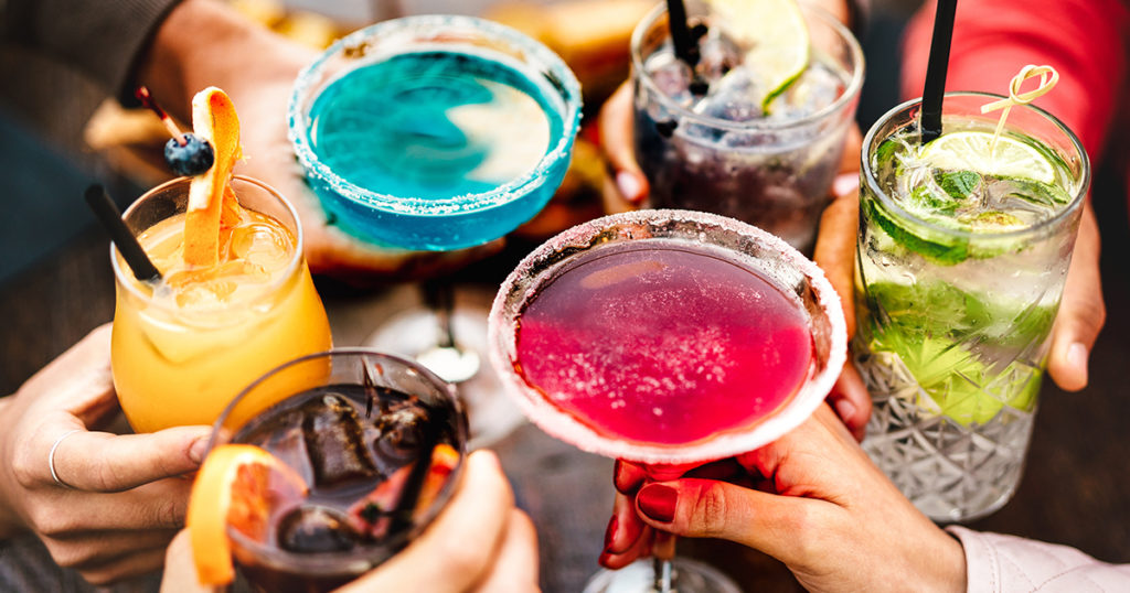 Image of alcoholic beverages - Anxiety change #4 Consuming stimulants.