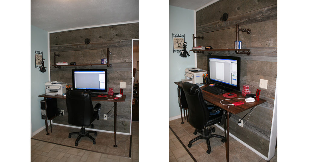 I turned a 1930s kitchen wall into a custom workspace