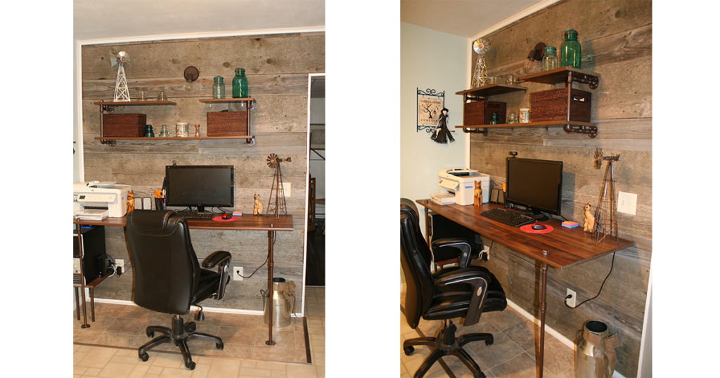 I turned a 1930s kitchen wall into a custom workspace