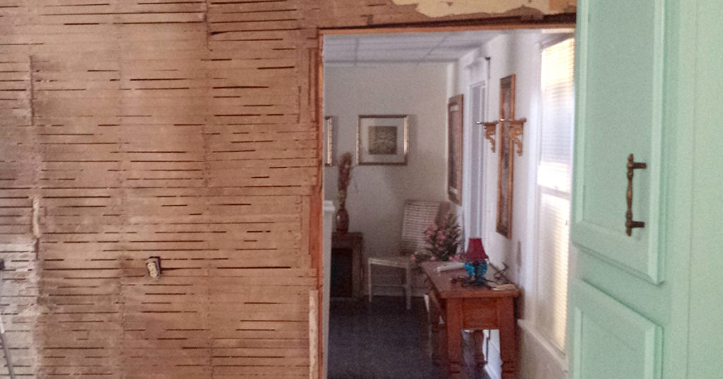 I turned a 1930s kitchen wall into a custom workspace