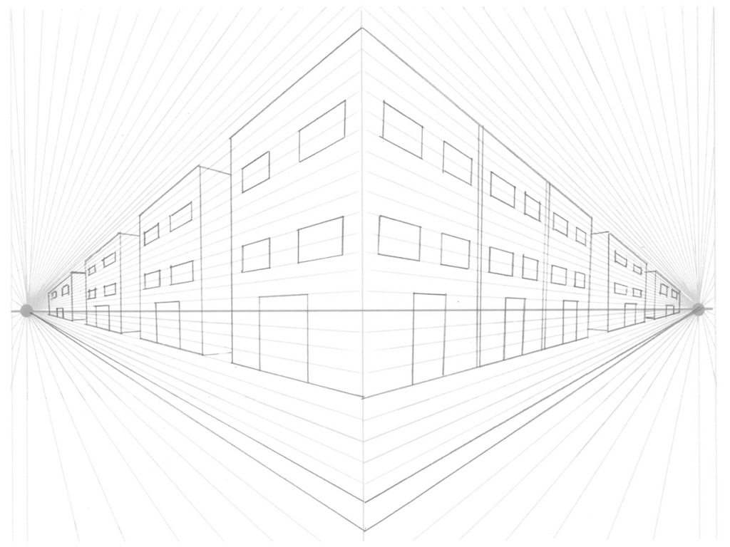 example of exterior two point perspective