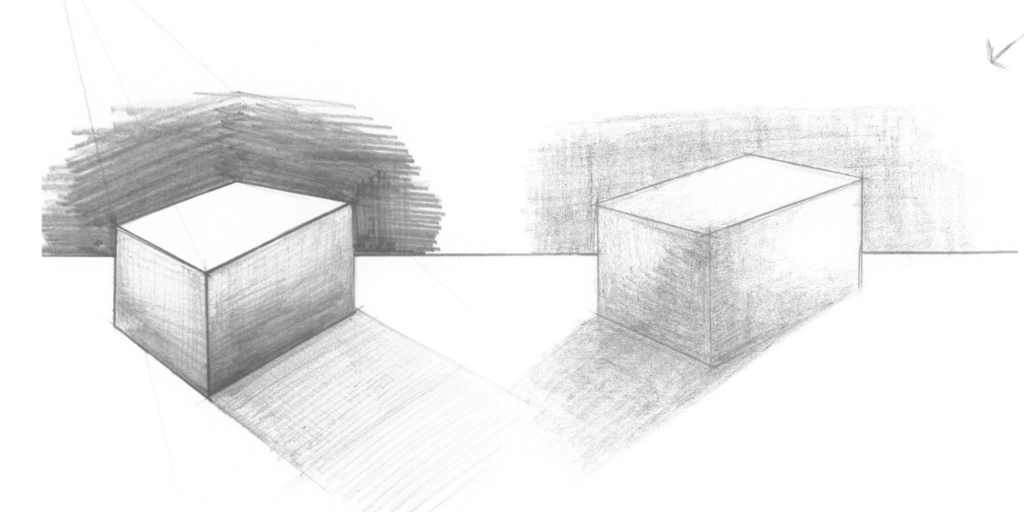 example of shading a cube