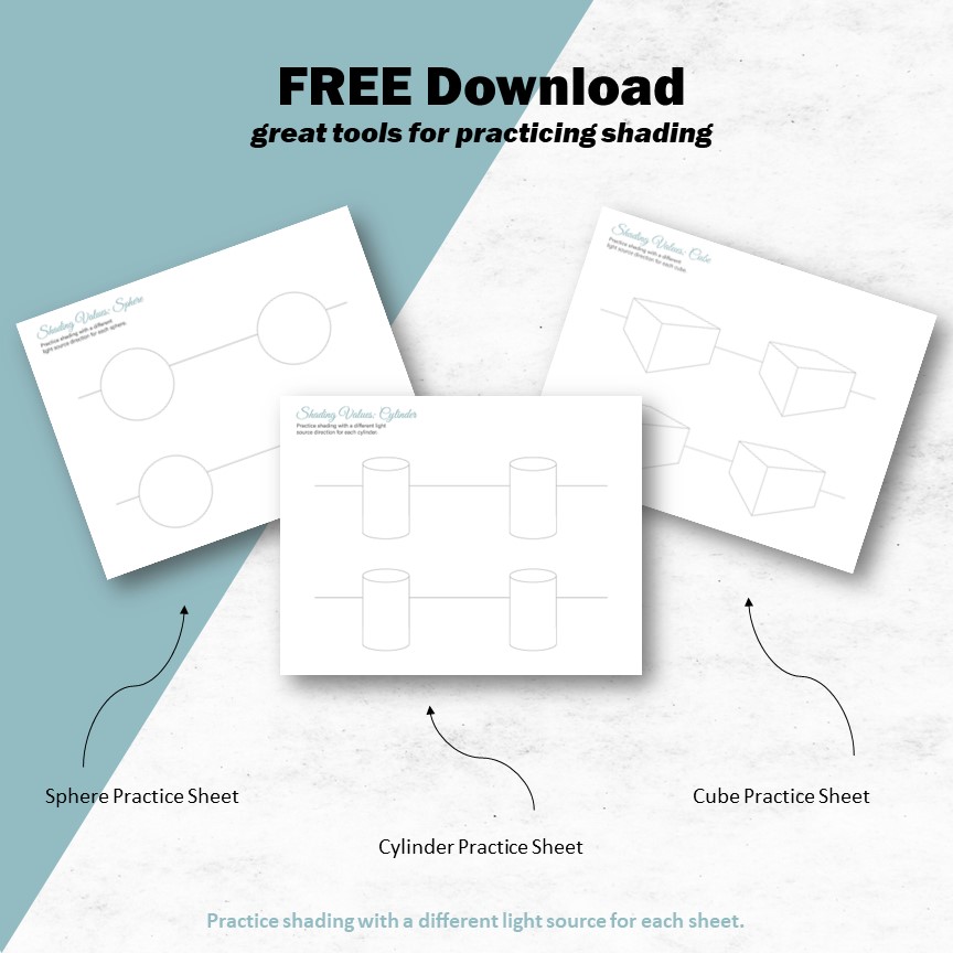 free shading practice sheets