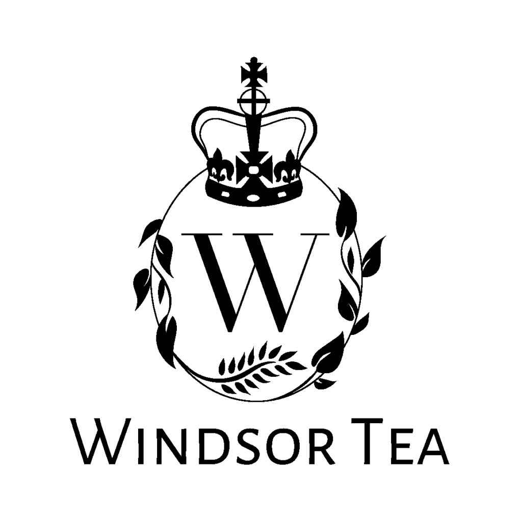windsor tea fictional brand design final black and white logo