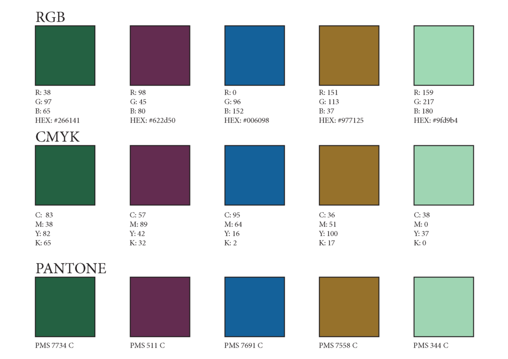 windsor tea fictional brand design final color palette
